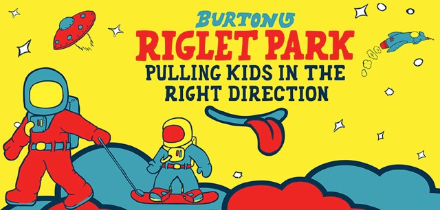 Burton, Riglet, snowboard, enfants, enfants, leçons  