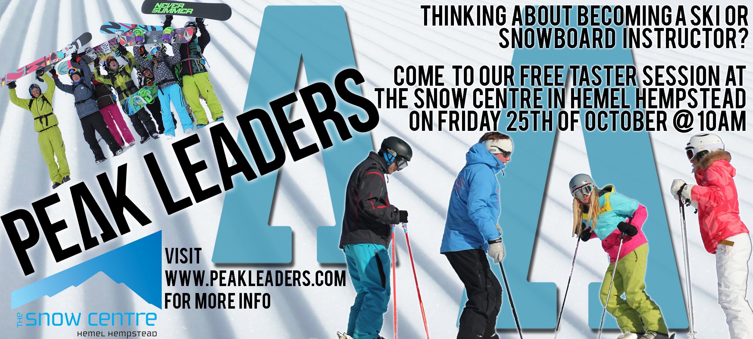 peak leaders cours de moniteur de snowboard morzine