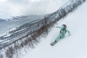 Snowboarding Norweigan Fjords