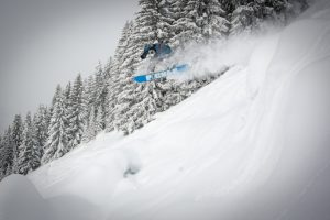 Jumping through the powder