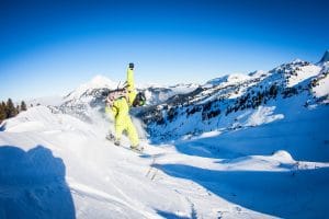 Jumping into powder