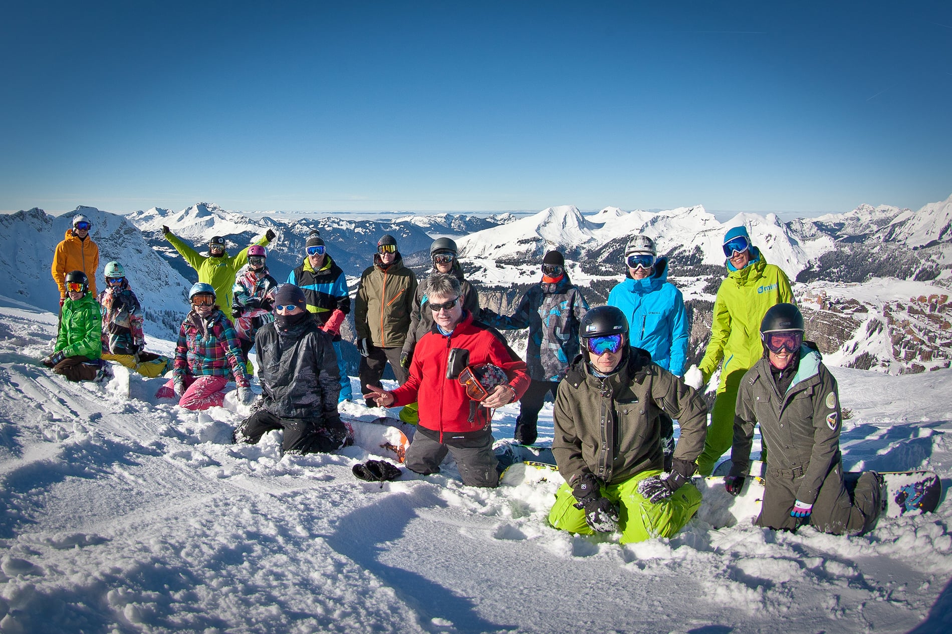 camp de snowboard de décembre